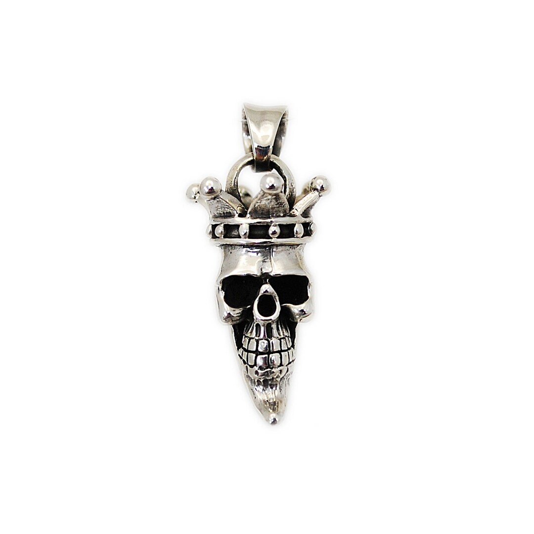 Teschio 925 Anello IN Argento Sterling Teschio Anello Biker Gotico