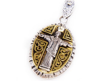 Cruxifixion of Jesus/Cross/925 Sterling Silver Pendant/Silver Jesus Pendant/Charm/Biker Jewelry/Gothic/Rockabilly/gb-074