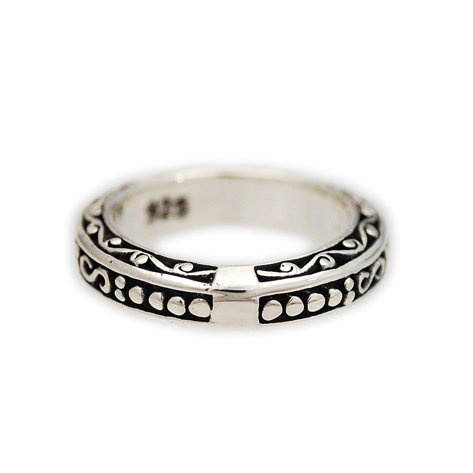 STOCK CLEARANCE Price/arabesque/925 Sterling Silver Band Ring 