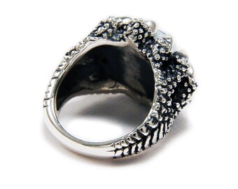 イーブルアイリング/ブルーアイ/ドラゴンクロー/925スターリング