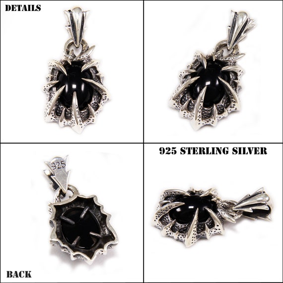 ネックレス・ペンダント CLAW ONYX SILVER NECKLACE s-l400.jpg