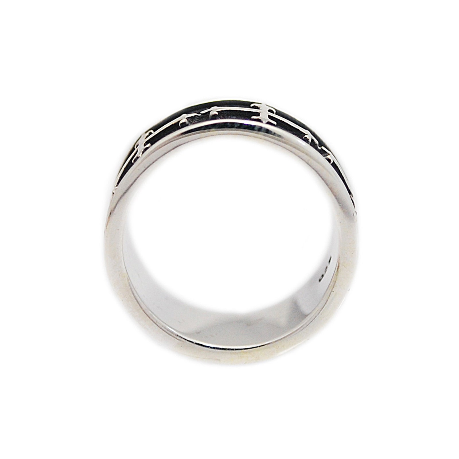Multi Cross/925 Sterling Silver Band Ring/cross Ring/biker Multi Cross/925 Sterling Silver Band Ring/cross Ring/biker