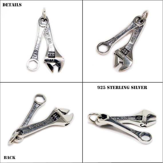 Wrench Charm Sterling Silver Wrench Charm Sterling Silver