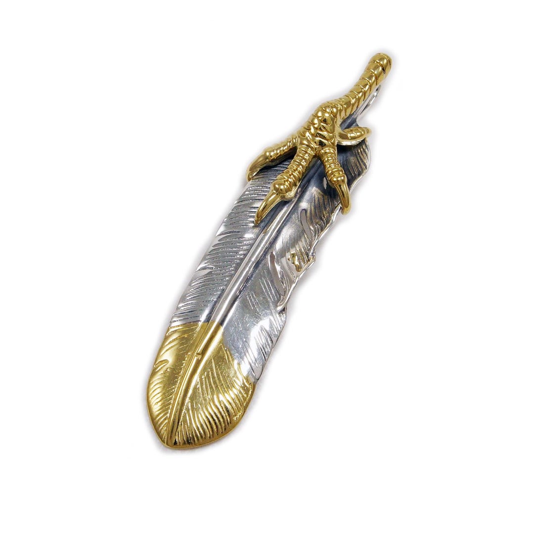 トップ Feather/eagle Claw/brass/925 Sterling Silver Pendant/eagle アクセサリー