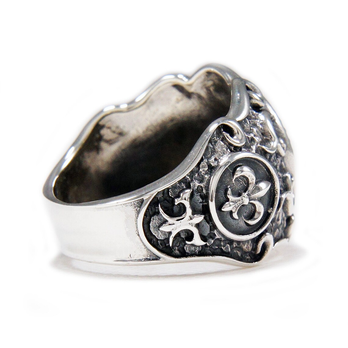 925 Sterling Silver Fleur-de-Lis Charm Pendant - Handcrafted USA Made Jewelry