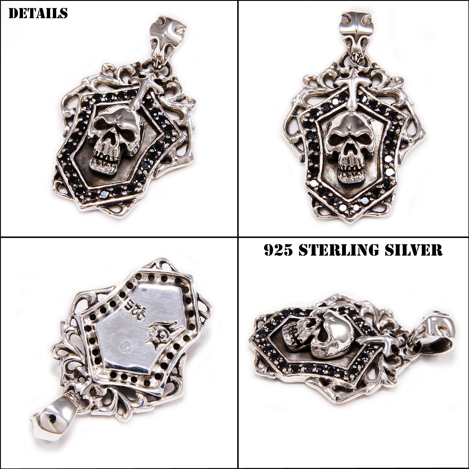 Withlovesilver Thorshammer Anhänger 925 Silber - Mit Schlangenkette