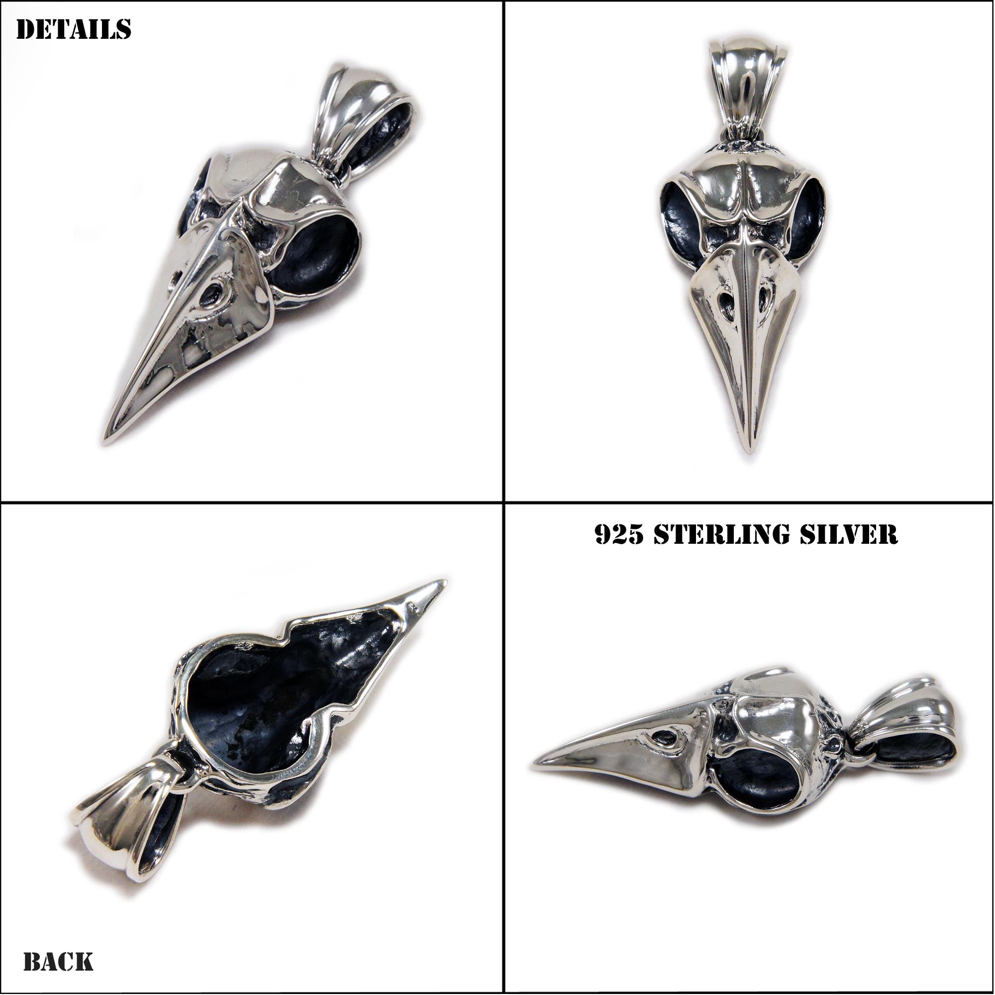 Ciondolo teschio in argento sterling con polpo in ottone Ciondolo teschio in argento sterling con polpo in ottone