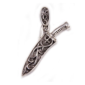 Kukri/Gurkha/Machete/925 Sterling Silver/Khukri/Scabbard/Blade/Sword Pendant/Warrior/Weapon/Biker Jewelry/Gothic/bub-032