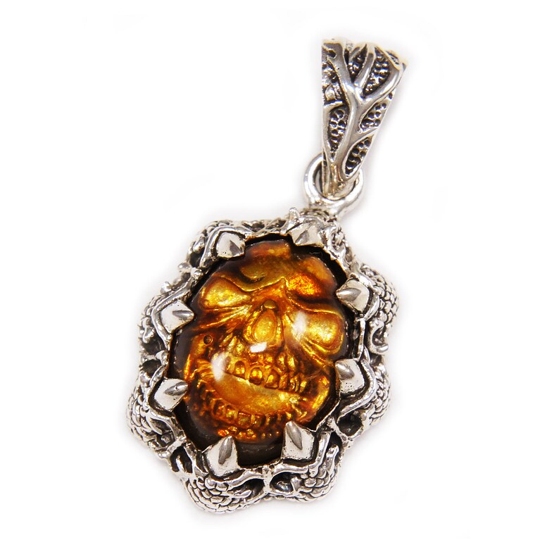 SkullClaws925 Sterling Silver PendantSilver Skull PendantSilver Claws PendantGothicBiker Jewelry NecklaceRockerMen/'sWomen/'s nd-015