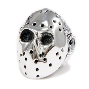 Jason Voorhees/Friday The 13th/925 Sterling Silver Ring/Slasher/Horror/Biker Jewelry/Rockabilly/Gothic BUB-R003
