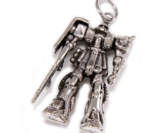 ガンダム　スターリング　シルバー925 ガンダム/MS-06 ザク 11/925スターリングシルバーペンダント/ロボット