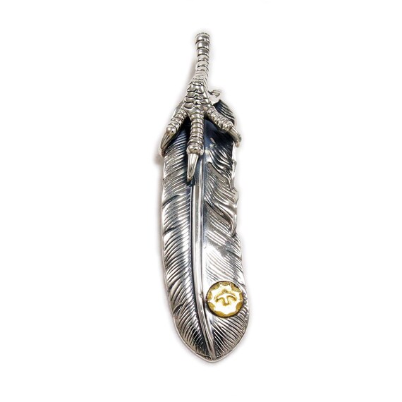 Feather/eagle Claw/brass/925 Sterling Silver Pendant/eagle