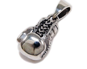 Boxing Glove/925 Sterling Silver Pendant/Charm/Biker/Gothic/Rockabilly/GD-020