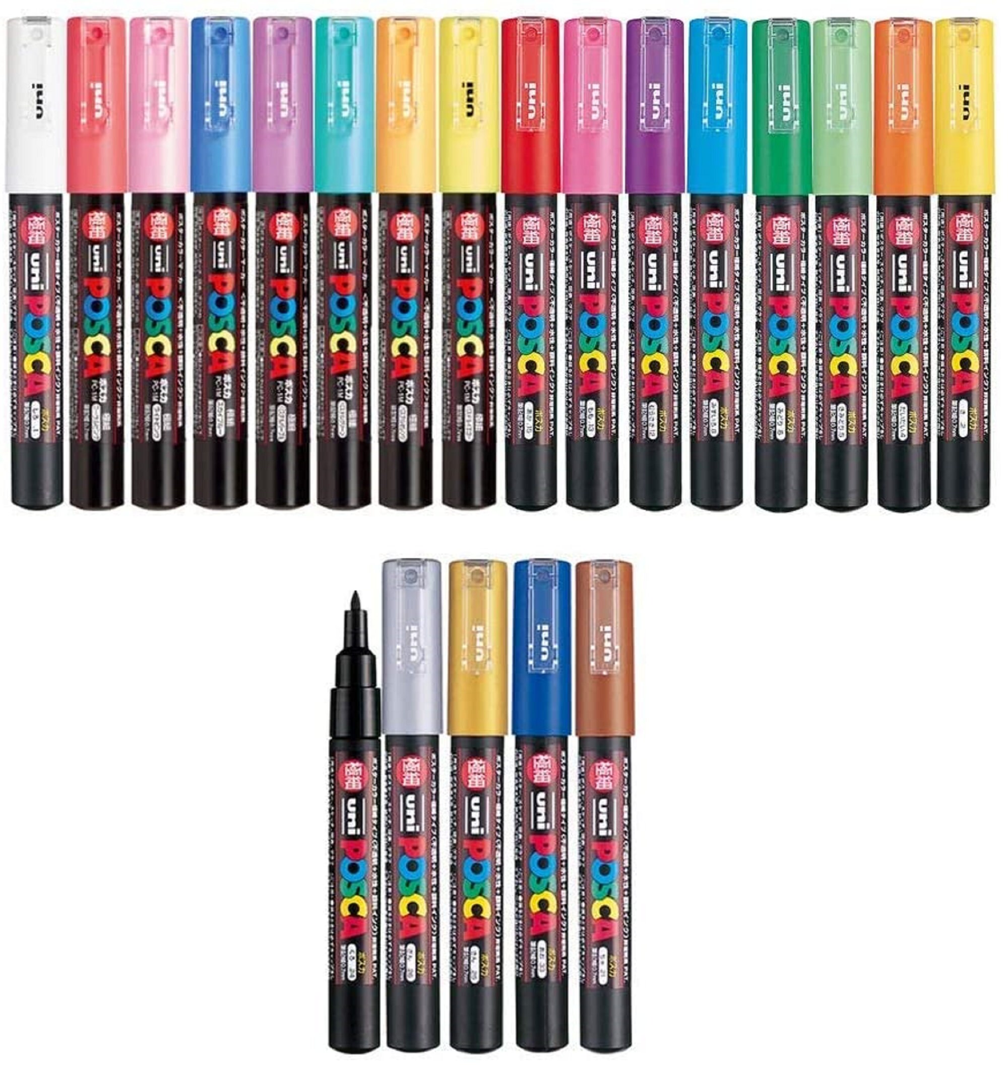 Uni-posca Japan Paint Marker Pen, Medium Point, Set of 8 Color Markers  Drawing, Painting, Fabric, Surfboard, Anime, Manga -  Sweden