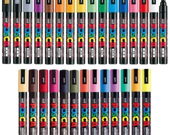 Uni Posca PC-5M Paint Marker Medium Point 8 Color Box Set 