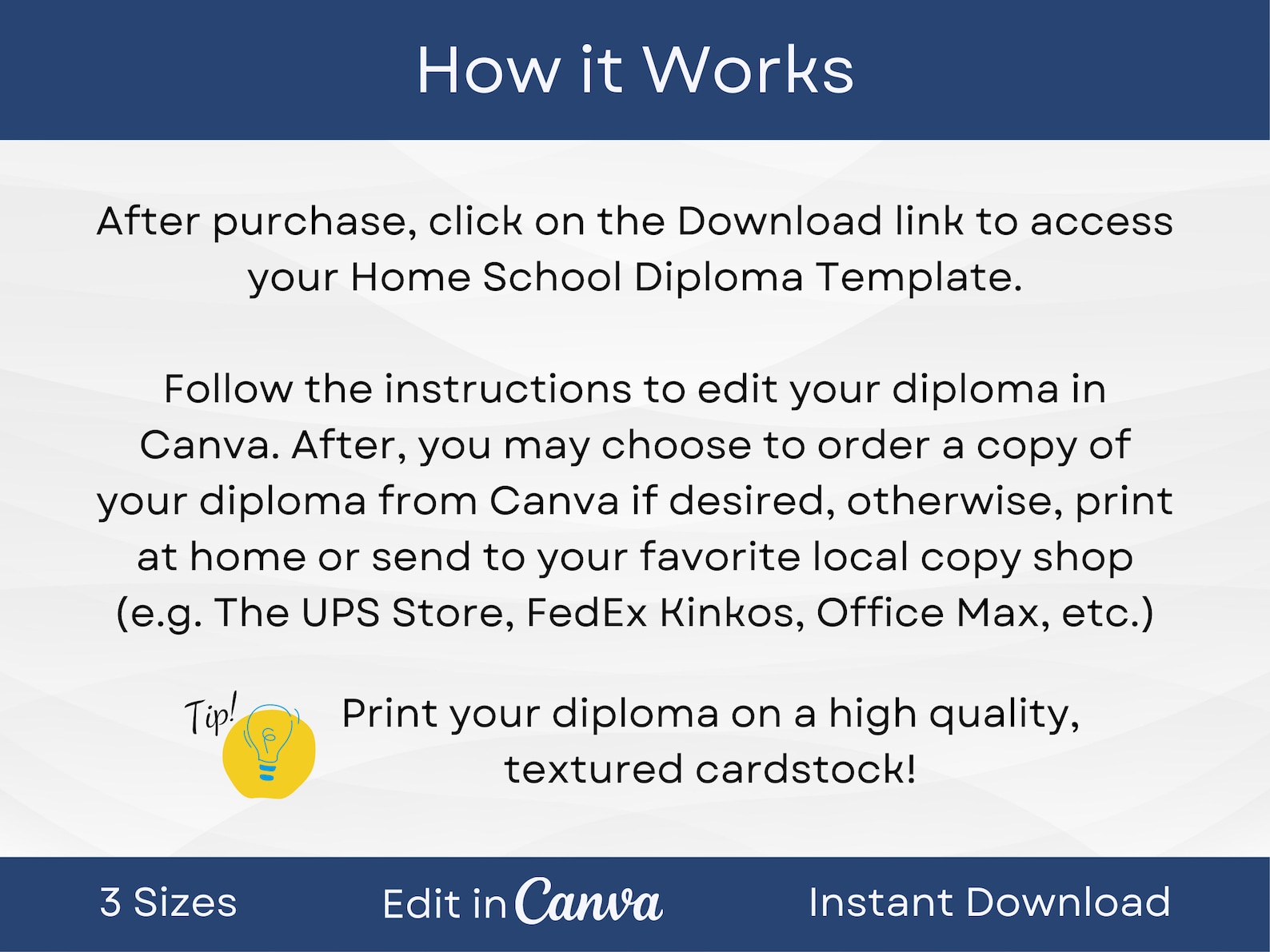 EDITABLE GED Certificate Template Printable High School Diploma
