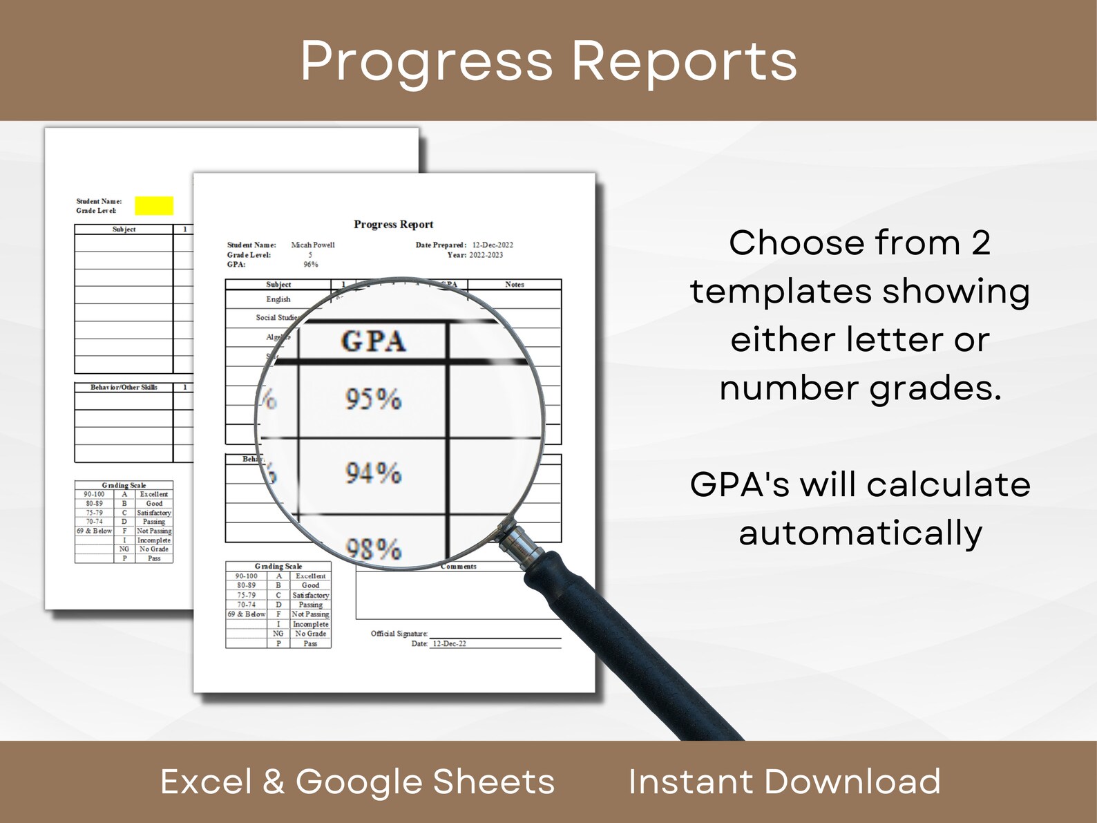 Editable High School Transcript Template| Official or Unofficial ...