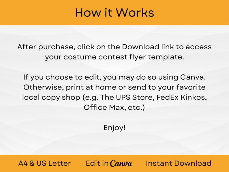 EDITABLE Halloween Costume Contest Flyer Template With Whimsigoth Retro ...
