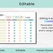 EDITABLE Homework Tracker for Kids | Kids Daily Checklist | Printable ...