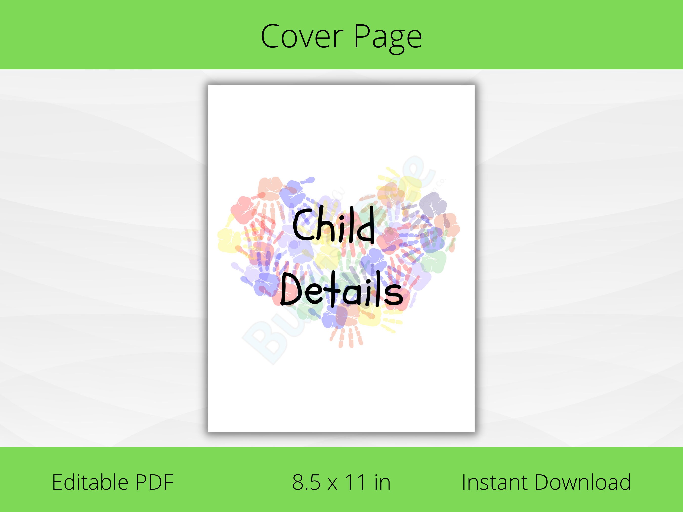 Editable Foster Care Management Child Details Bundle - Etsy
