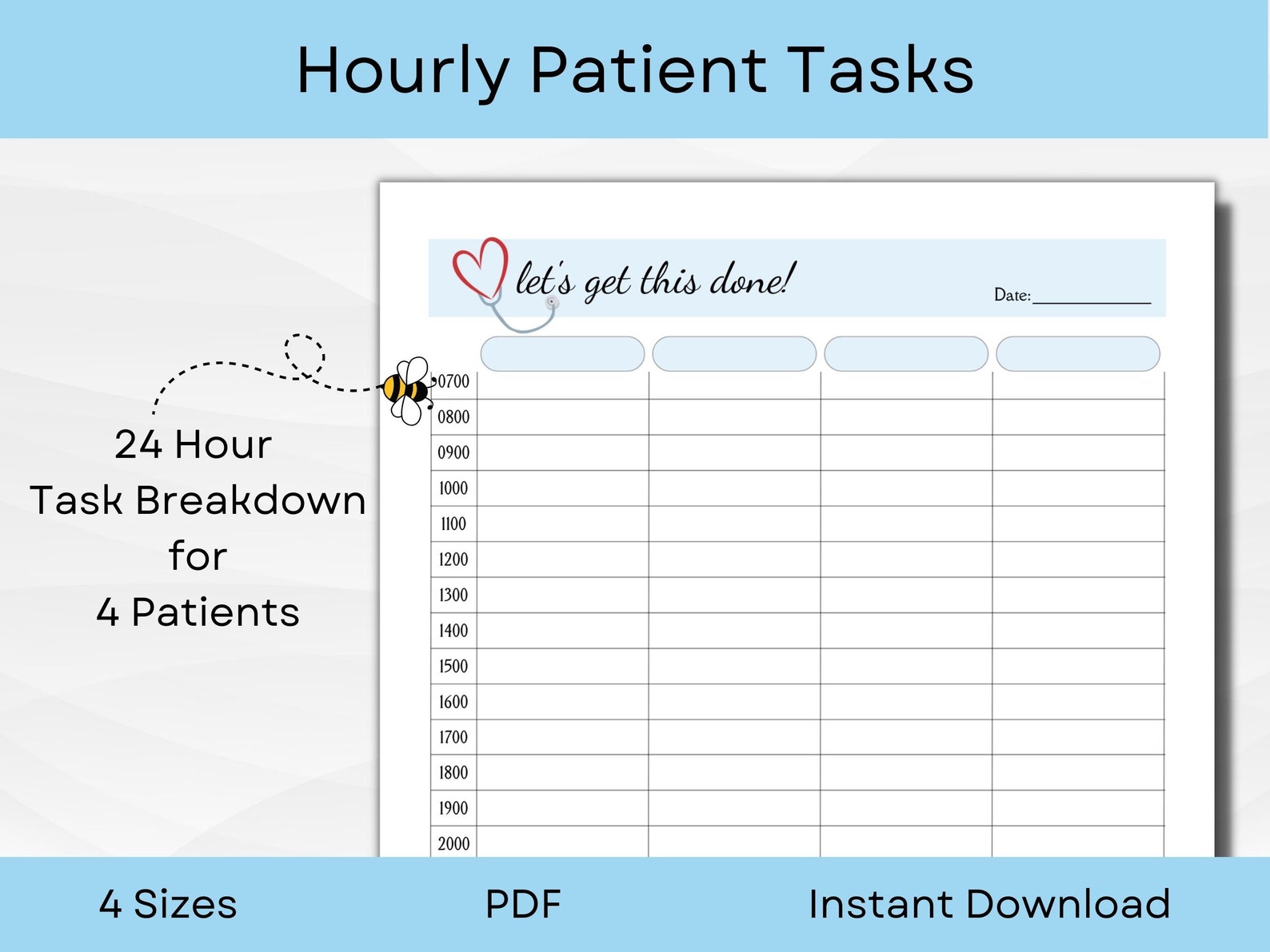 Nurse to Do List | Report Sheet and Handoff Sheet for Nurses | A4, A5 ...