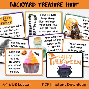 Halloween Outdoor Scavenger Hunt | Cute Halloween Activities for Kids | Fun for Little Ones | A4 & US Letter | PDF Instant Download