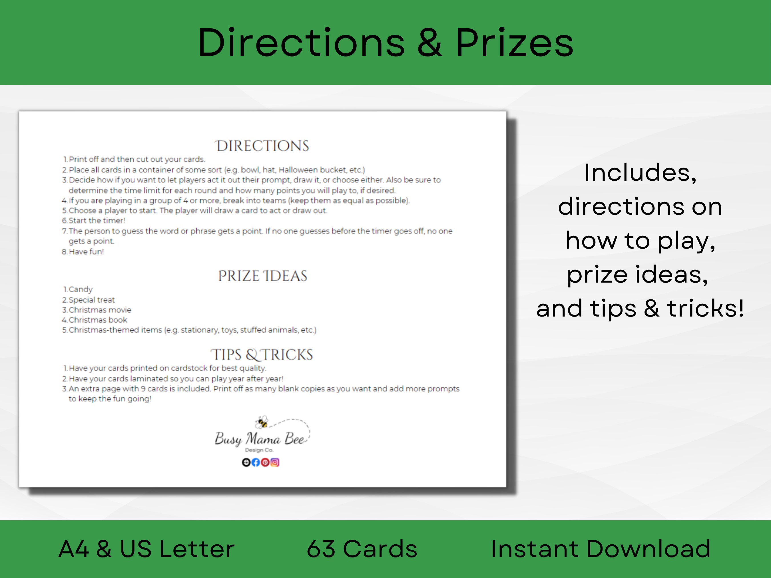 Printable Christmas Charades and Pictionary | Fun Christmas Advent Game ...