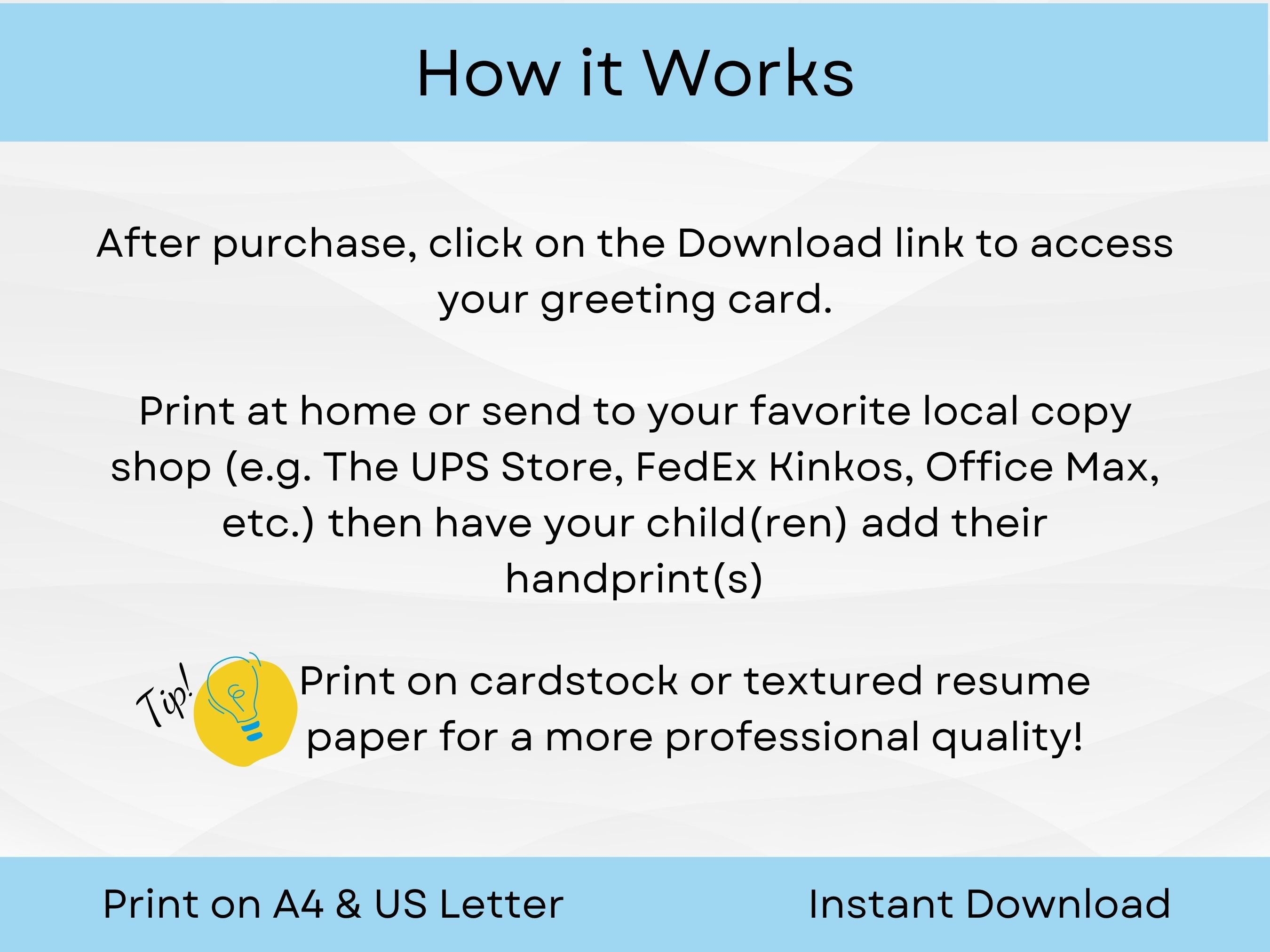 Editable Handprint Card for Fathers Day, Grandparents Day Handprint Art ...