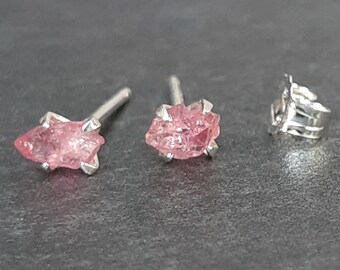 Tourmaline Jewellery Gemstone Studs Lovely Indocolite Tourmaline Studs Set in Gold Plated Sterling Silver