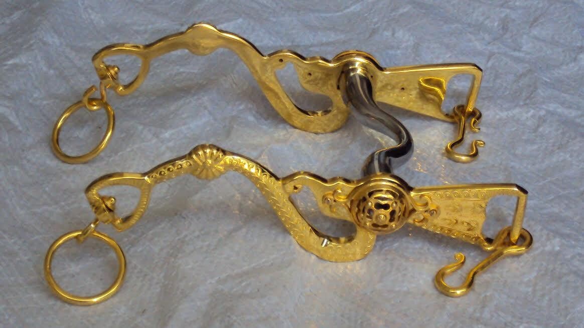 Universal Horse Spanish Curb Bit Engraved Etsy
