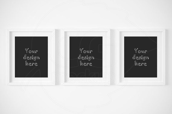 Mockup 8x10 White Matted Frame Set Of 3 Frame Mockup 8x10 White Matted Frame Set Of 3 Frame