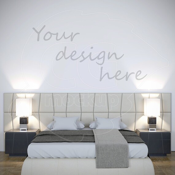 Wall Stencil Blank Wall Mockup Styled Stock Wall Decal