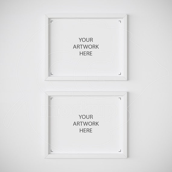 11x14 White Frame Mockup Set Of 2 Frame Mockups
