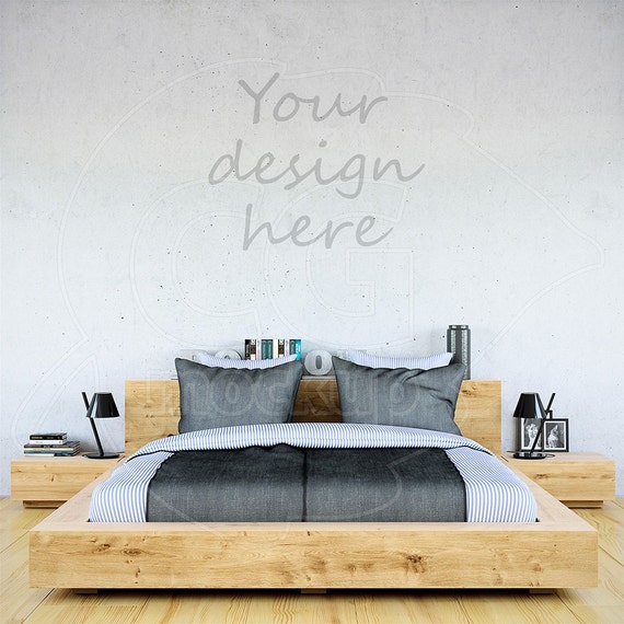 Blank Wall Mockup Styled Stock Wall Decal Mock Up