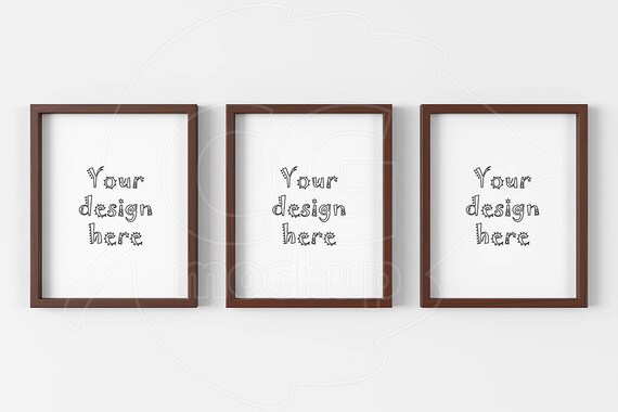 Scene Mockup Wood Frame Mockup 16x20 Mockups Set Of