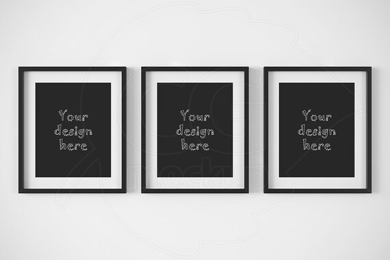 Artprint Mock Ups Printable Downloads Set Of 3 Frame
