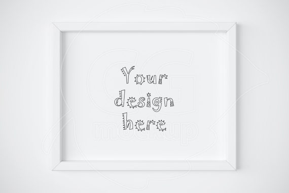 Frame Mockup 11x14 Single White Frame Basic Mockup Product