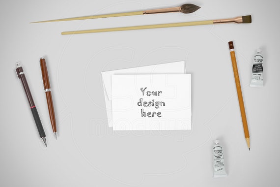 Card Mockups A6 Mockup Creator Stationery Digital Product Mock
