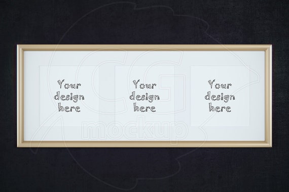 Styled Stock Photography Golden Frame Mockup Square Frame Mockup
