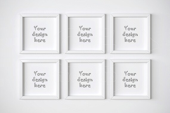 Square Frame Mockup Set Of 6 Mockups Digital Product Square Frame Mockup Set Of 6 Mockups Digital Product