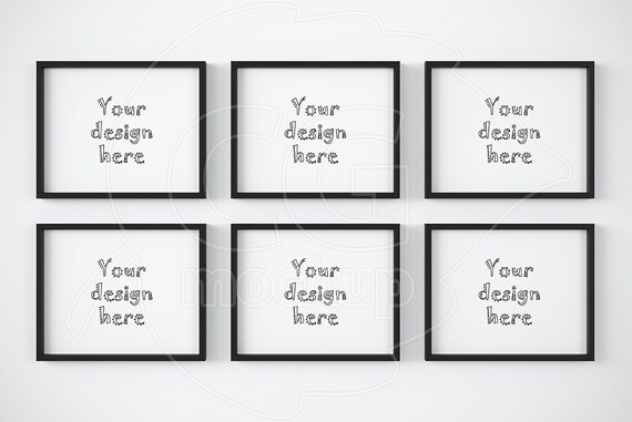 Set Of 6 Frame 16x20 Mockup Wall Art Mock Set Of 6 Frame 16x20 Mockup Wall Art Mock