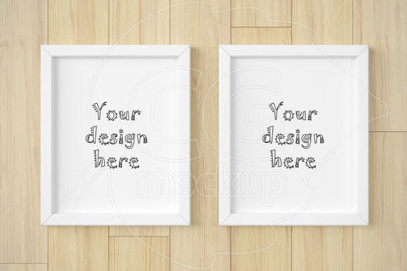 8x10 Mockup White Frame Mockup Set Of Two Frame 8x10 Mockup White Frame Mockup Set Of Two Frame
