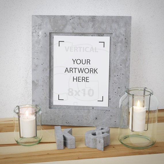 Styled Stock Photography 8x10 Frame Mockup Psd Concrete Frame Styled Stock Photography 8x10 Frame Mockup Psd Concrete Frame