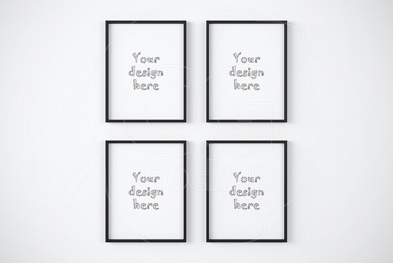 11x14 Frame Mockup Black Frame Mockups Styled Stock Photography