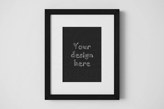 Mockup Creator 5x7 Black Frame Mockups Changeable Etsy