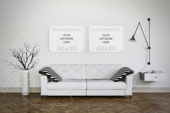 18x24 Living Room Mockup Styled Photo Product Mockup Etsy