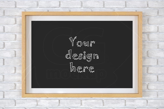 Frame Mockup 8x12 Brick Background Digital Product Etsy