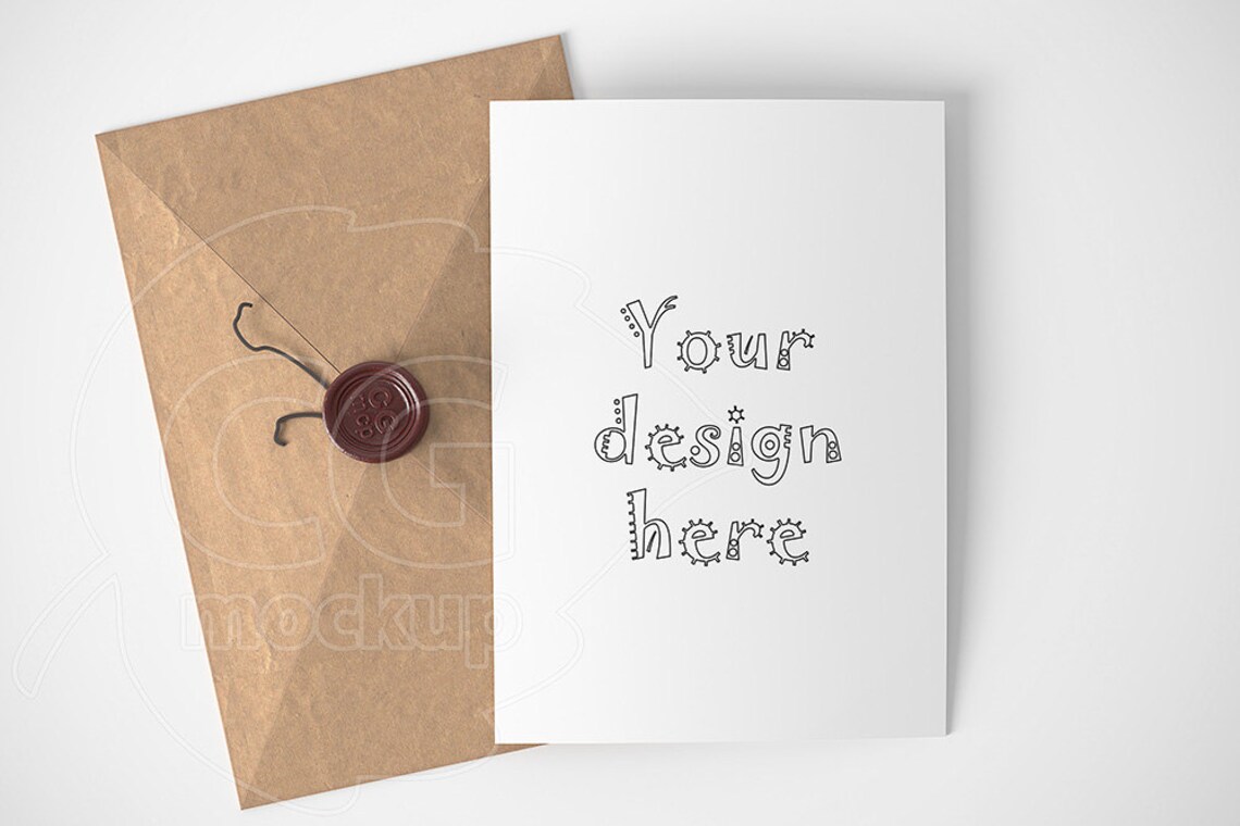 Download Invitation mockup A6 card mockup Styled stock photography ...