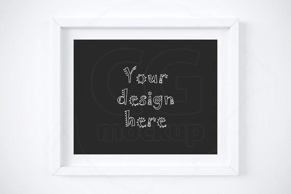 Matted White Frame 8x10 Frame Mockup Product Mock Up Psd Etsy