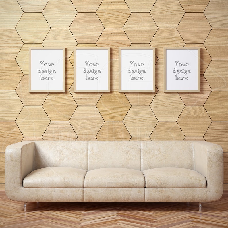 Download Wooden frame 11x14 mockup Set of 4 frames Digital mockup ...